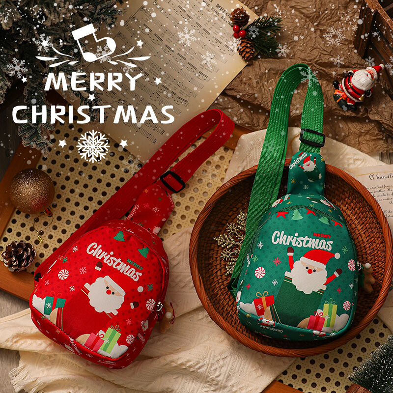 Aussie Christmas Sling Bag Set – Red & Green Santa-Themed, Adjustable & Festive for Gifting & Styling