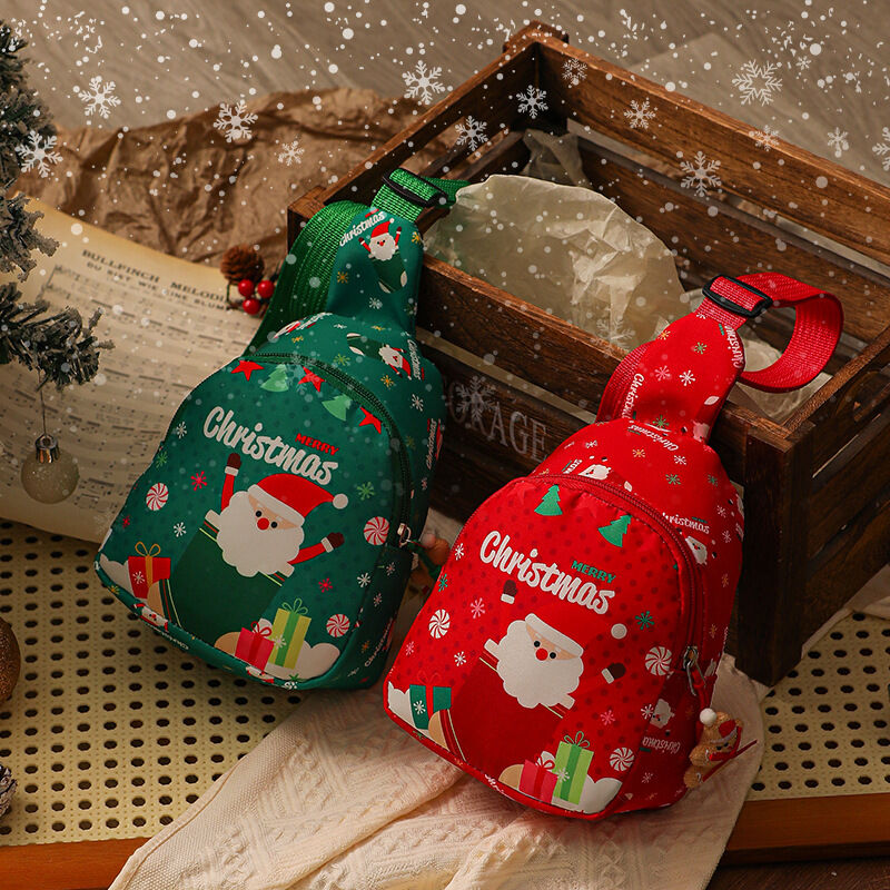 Aussie Christmas Sling Bag Set – Red & Green Santa-Themed, Adjustable & Festive for Gifting & Styling