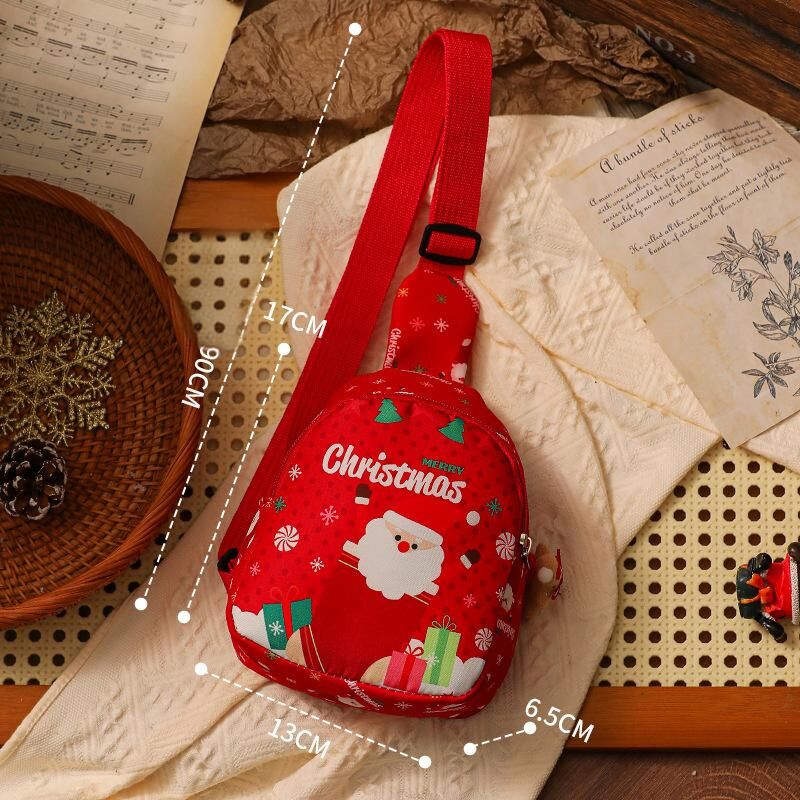 Aussie Christmas Sling Bag Set – Red & Green Santa-Themed, Adjustable & Festive for Gifting & Styling