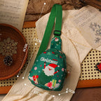 Aussie Christmas Sling Bag Set – Red & Green Santa-Themed, Adjustable & Festive for Gifting & Styling