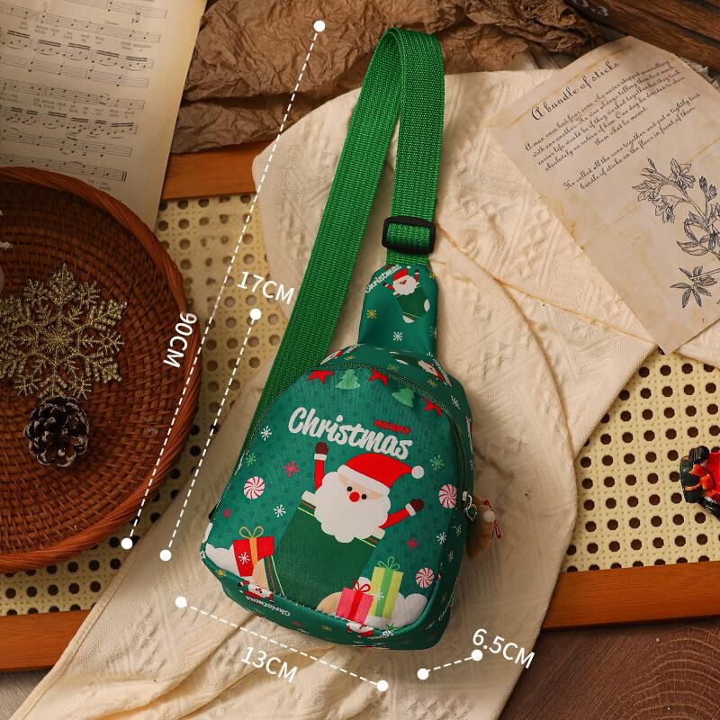 Aussie Christmas Sling Bag Set – Red & Green Santa-Themed, Adjustable & Festive for Gifting & Styling