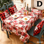 Christmas gift Christmas Tablecloth - Festive 180x150cm Table Cover for Holiday Dining & Home Decor（C）