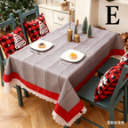 Christmas gift Christmas Tablecloth - Festive 180x150cm Table Cover for Holiday Dining & Home Decor（C）