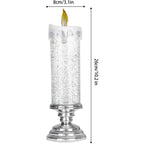 Flickering Flameless Candles Christmas LED Candles - Usb Rechargeable Color Changing Christmas Candles, LED Water