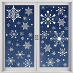 Christmas window stickers - Christmas - Window decorations - Stickers - Christmas decorations - 192 pieces PVC Christmas window decorations - Including Christmas snowflake and snowman patterns - Printed on both sides - For Christmas decorations
