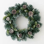 Christmas Garland Decor, Artificial Christmas Wreaths for Front Door, Christmas Window Garland Door Decorations Winter Ornaments