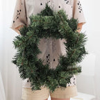 Christmas Garland Decor, Artificial Christmas Wreaths for Front Door, Christmas Window Garland Door Decorations Winter Ornaments