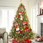 Christmas Stockings 18" Large Fireplace Hanging Christmas Stockings Decorations Santa, Snowman & Reindeer Christmas Stockings Family Holiday Xmas Party Decorations
