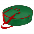 Christmas36" Wreath Storage Bag - Christmas Large Wreath Storage Container Cover - Heavy Duty Reinforced Wide Handle and Double Sleek Zipper - Protect Your Christmas Garland Party Decorations