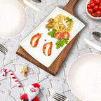 Christmas Tree Soft Plush Faux Fur Christmas Table Runner Winter Holiday Kitchen Dining Table Decoration for Home Party Decor (White, 13X72 Inch)