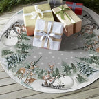 Christmas Tree Mat 36 Inch, Winter Season Christmas Tree Decoration