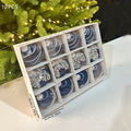 Christmas Balls Ornaments 12-Pack - 6cm Shatterproof Christmas Tree Decorations for Holiday Party Home Decor - Silk Thread Sapphire Blue