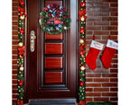 Christmas Wreath for Car, Truck or Festival Decoration LED Artificial Christmas Car Wreath - 25cm