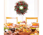 1pcs Winter Berry Wreath Christmas Tree Wreath Christmas Artificial Wreath Artificial Christmas Wreaths Xmas Porch Wreath