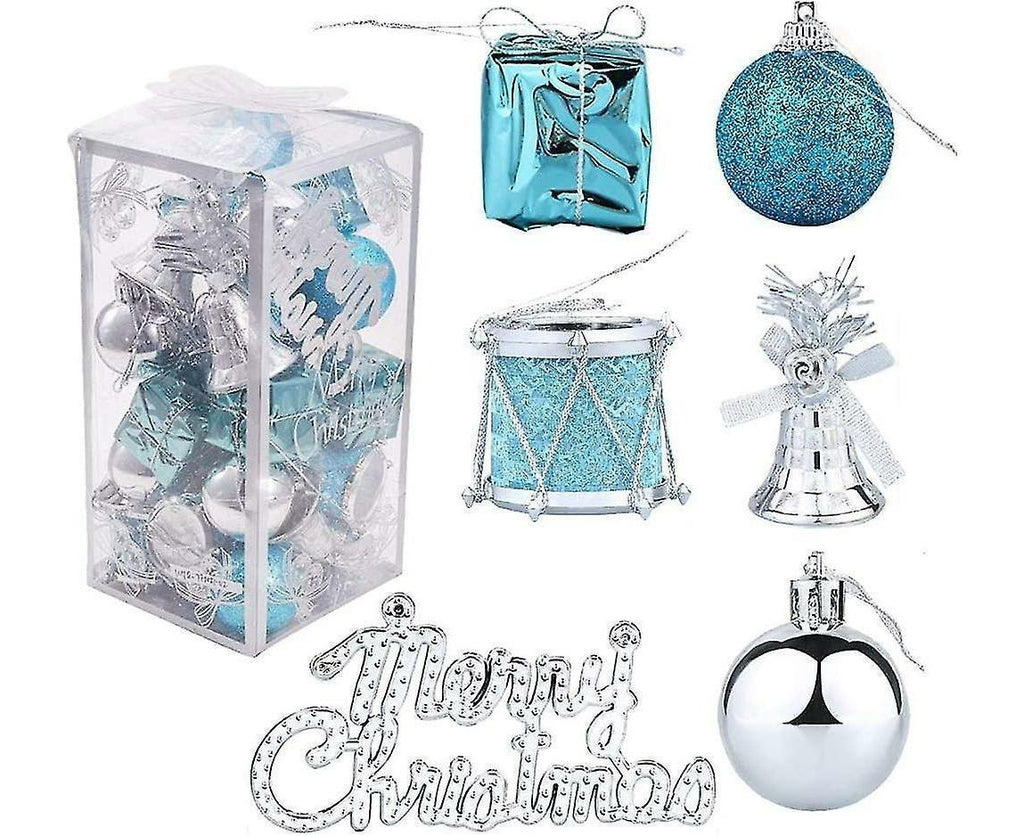 32 Christmas Tree Decoration Balls Christmas Tree Decoration Gift Box Christmas Tambourine Letter