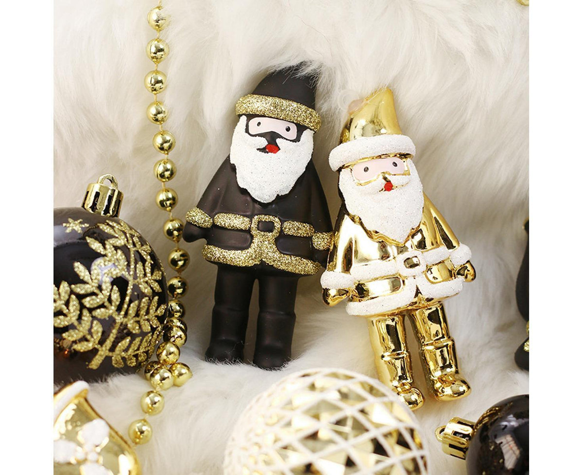 50Pcs Christmas Ornaments SetShatterproof Christmas Ball OrnamentsXmas Seasonal Decorative Assorted Baubles Pendants for Christmas Tree Party Holiday Indoor