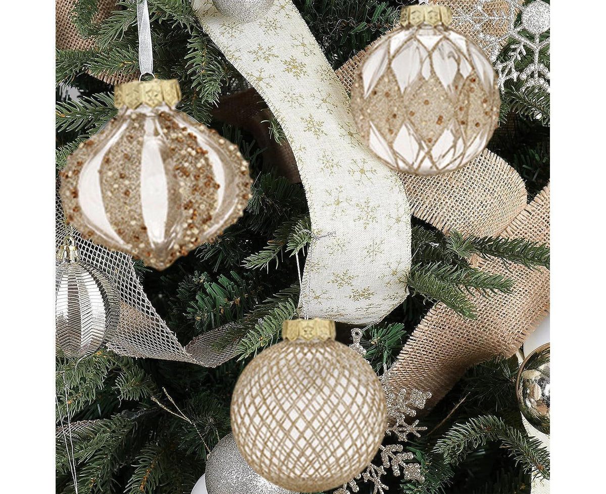 9Pcs Christmas Ball Ornaments Shatterproof Colorful Transparent Plastic Christmas Tree DecorationHanging Ornaments for Xmas Party,Wedding,Holiday