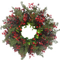 Christmas Wreath Artificial Red Berries Eucalyptus Wreath Christmas Decoration Living Room Wall Decoration