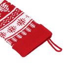 Large Knitted Christmas Stocking with Candy Bag Lovely Christmas Decorations Hanging StockingsChristmas Trees