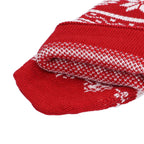Large Knitted Christmas Stocking with Candy Bag Lovely Christmas Decorations Hanging StockingsChristmas Trees