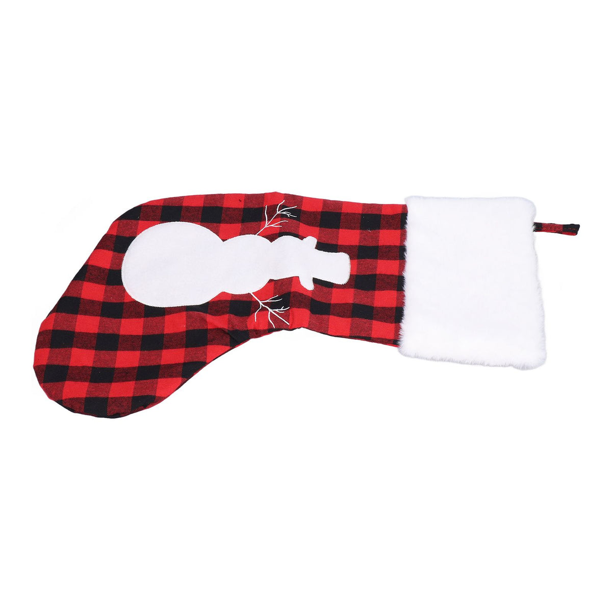 Christmas Stocking Gift Bags Cute Decals Large Capacity Exquisite Workmanship Brighter Color Large Christmas StockingSnowman