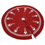 Christmas Tree Skirt Soft Reusable Christmas Tree Carpet Mat Christmas Tree Bottom Decoration