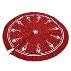 Christmas Tree Skirt Soft Reusable Christmas Tree Carpet Mat Christmas Tree Bottom Decoration