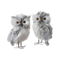 2PCS Owl Christmas Ornaments, Cute Owl Figurine Decor, Christmas Tree Hanging Pendant, Garden Themed Holiday Decoration, Gift for Bird Lovers, Festive Accent
