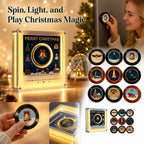 Christmas Vinyl Player Fridge Record NFC Magnetic Music Box Set, Christmas Decors, Christmas Home Gift