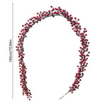 Norfolk Pine Garland Indoor Christmas Decorations Berry Beaded Garland Red Simulated Christmas Climber European And Americaneshome Decoration Red Berry Soft Decoration Christmas Tree Garland
