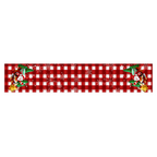 Style-5 New Year & Christmas Table Runner(33 x 180 CM) - Festive Linen Tablecloth, Digital Print Christmas Decor