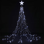 Jingle Jollys 2.5M Christmas Tree Lights Christmas Lights Tree Topper Waterfall Fairy Lights White