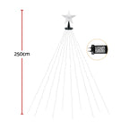 Jingle Jollys 2.5M Christmas Tree Lights Christmas Lights Tree Topper Waterfall Fairy Lights White