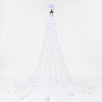 Jingle Jollys 2.5M Christmas Tree Lights Christmas Lights Tree Topper Waterfall Fairy Lights White